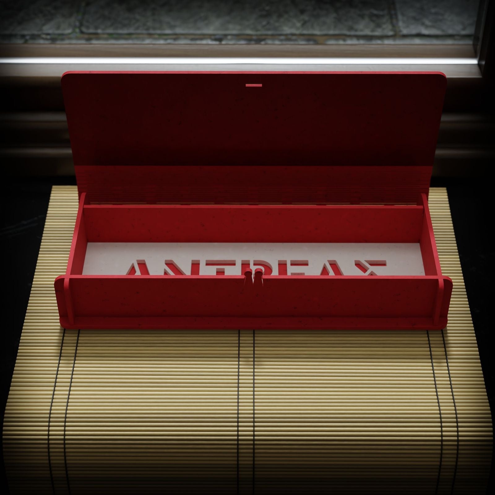 Ξύλινη Κασετίνα “Red History Thrilos” με Όνομα