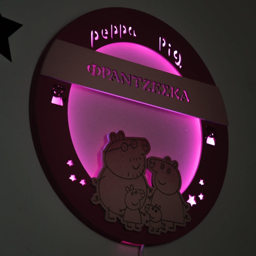 Επιτοίχιο Φωτιστικό "Πέπα" με Όνομα