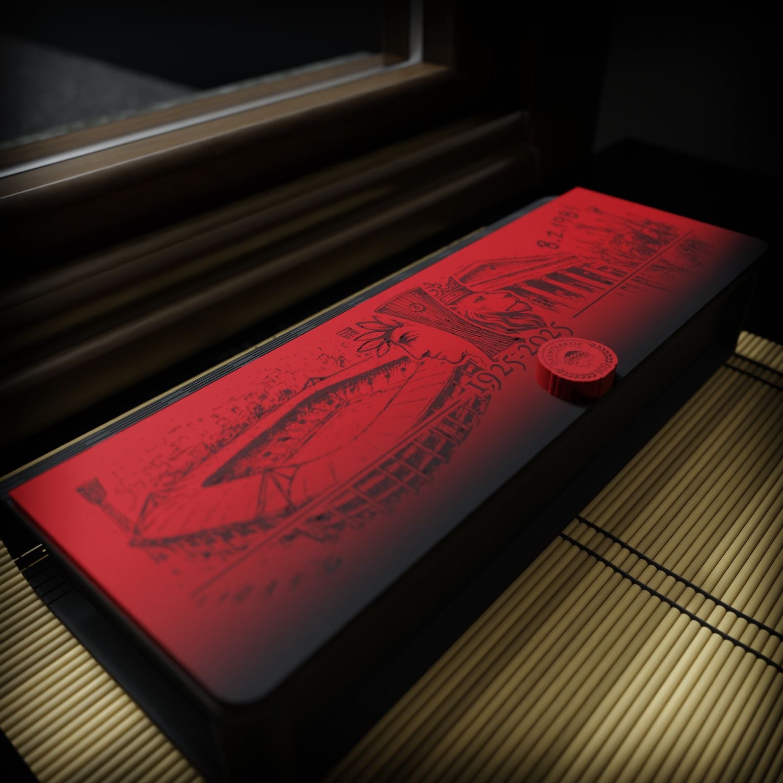 Ξύλινη Κασετίνα “Red History Thrilos” με Όνομα