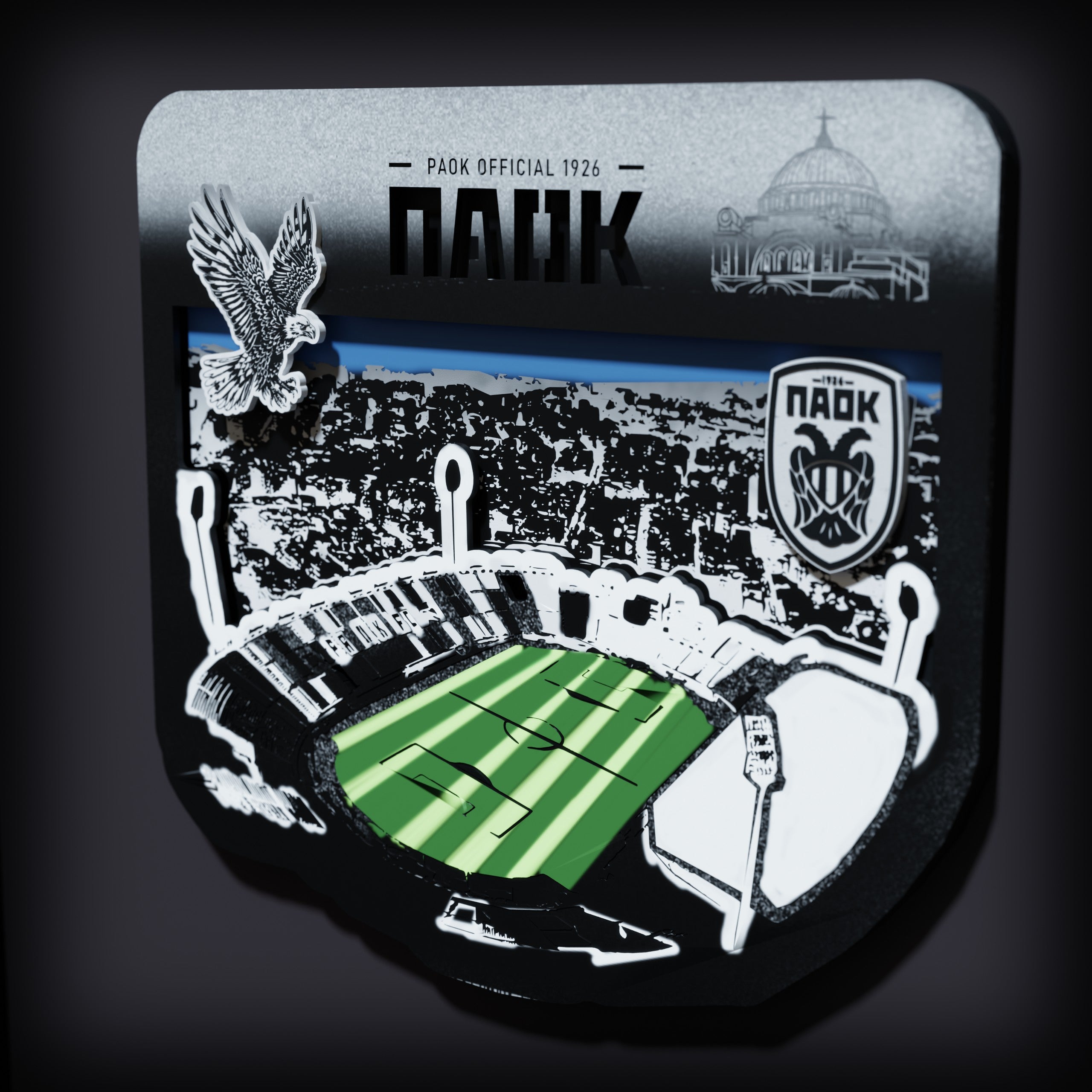 Επιτοίχιο Φωτιστικό PAOK OFFICIAL, Γήπεδο Τούμπας