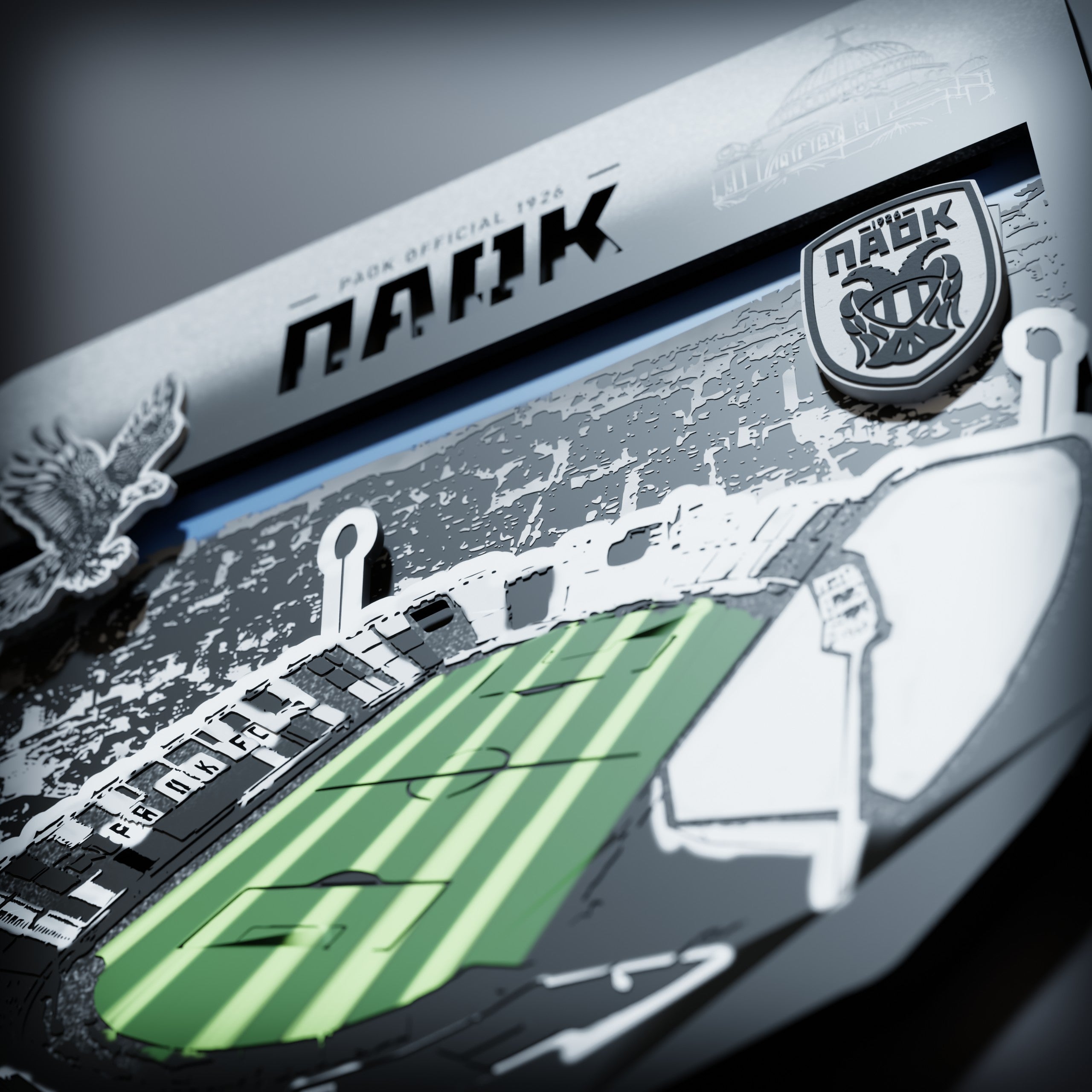 Επιτοίχιο Φωτιστικό PAOK OFFICIAL, Γήπεδο Τούμπας