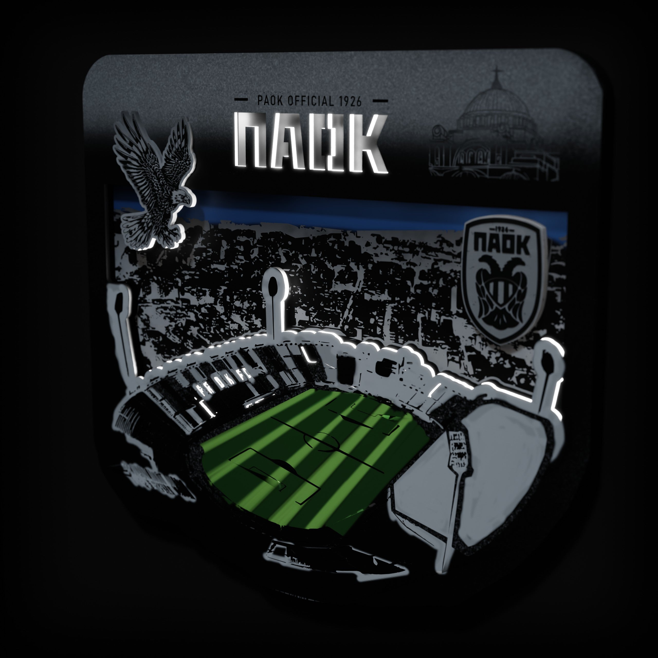 Επιτοίχιο Φωτιστικό PAOK OFFICIAL, Γήπεδο Τούμπας