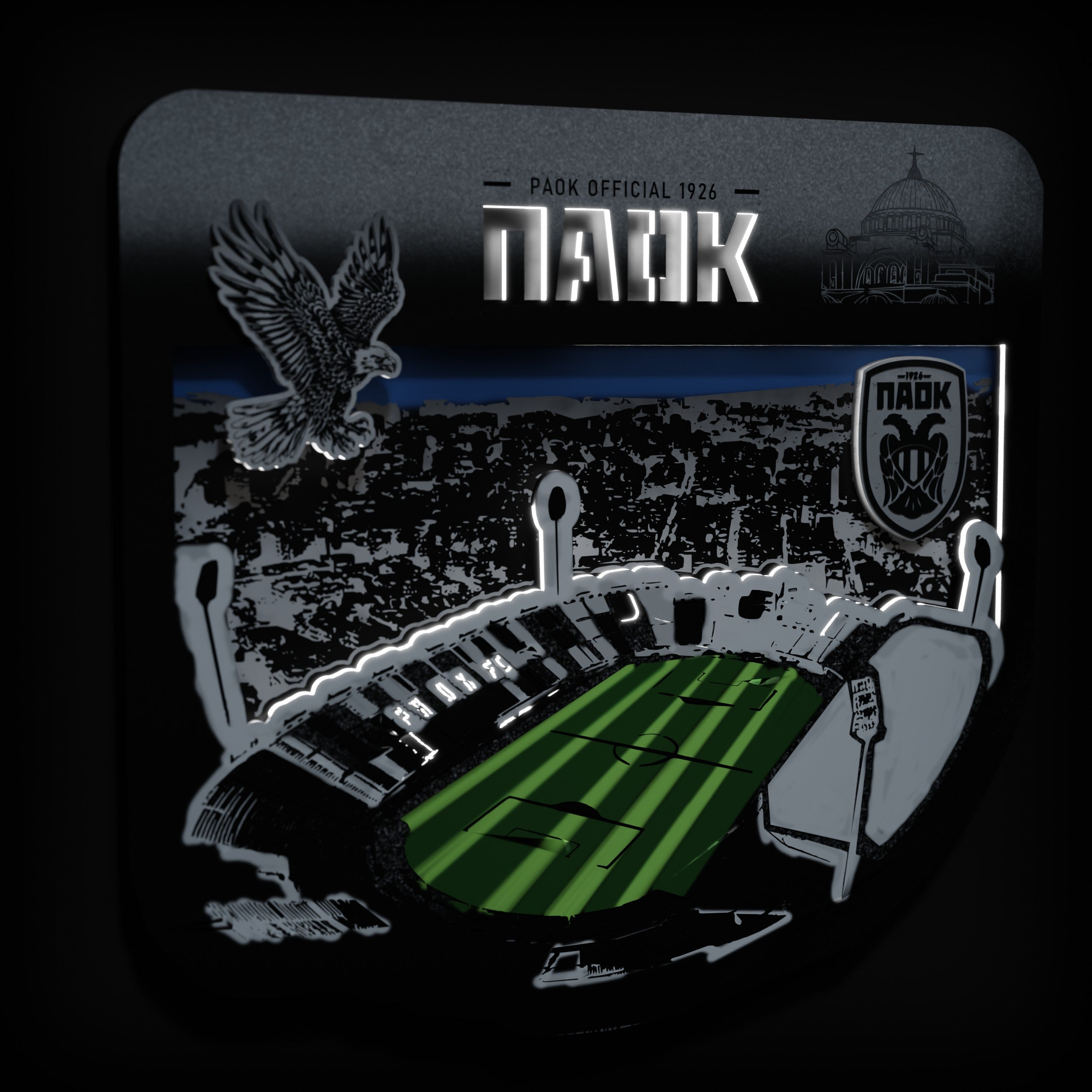 Επιτοίχιο Φωτιστικό PAOK OFFICIAL, Γήπεδο Τούμπας