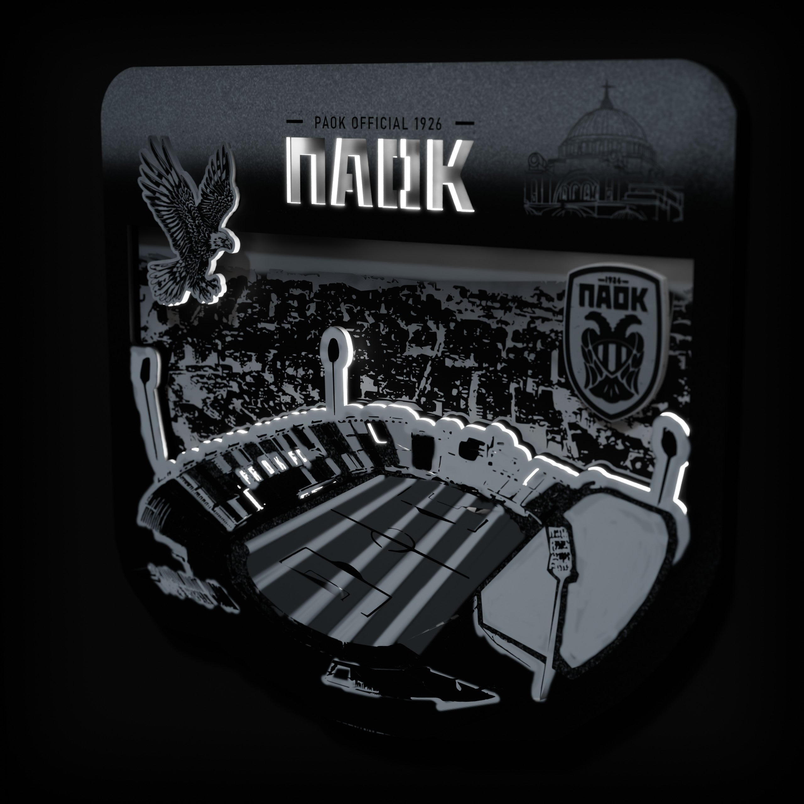 Επιτοίχιο Φωτιστικό PAOK OFFICIAL, Γήπεδο Τούμπας