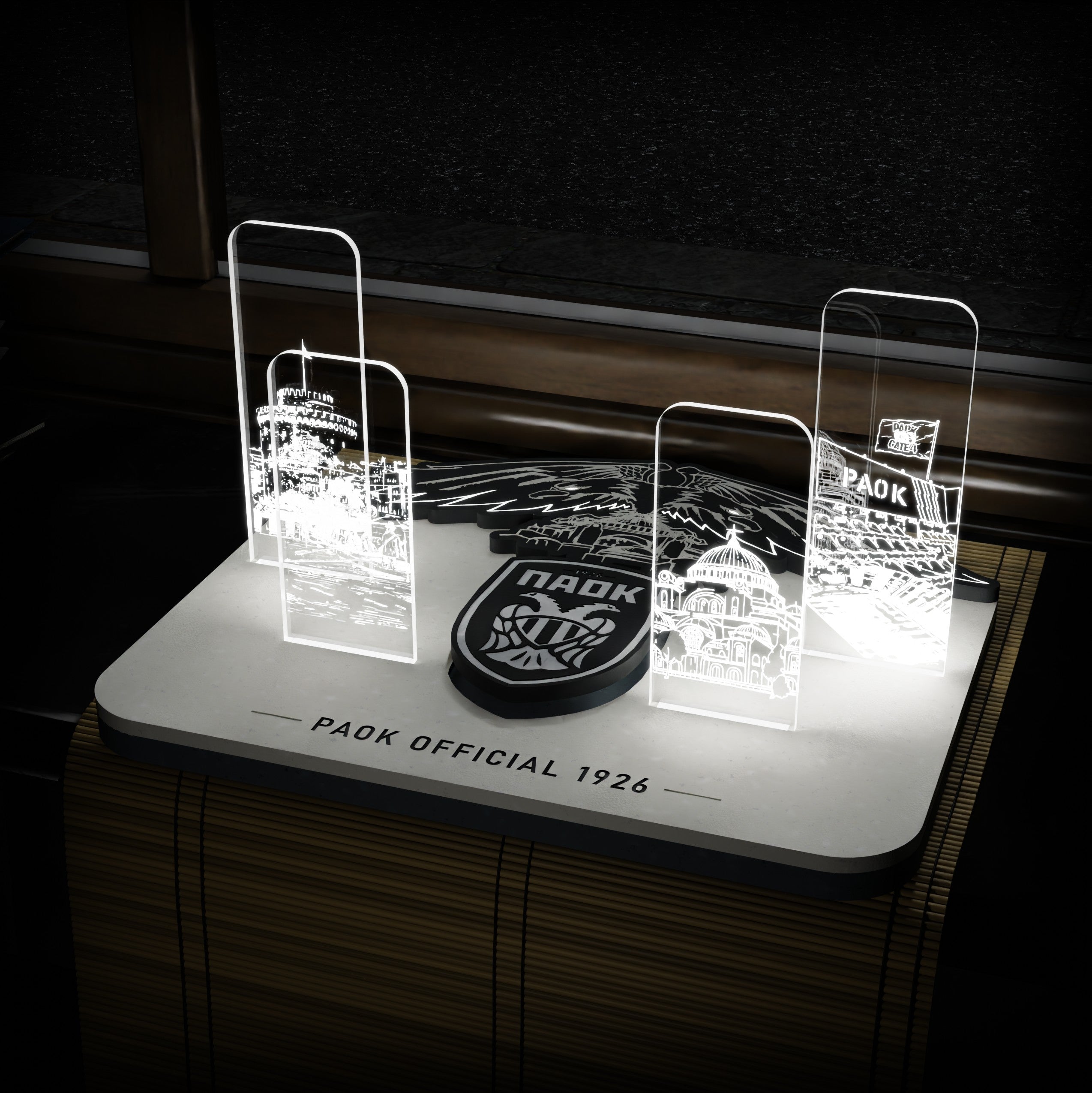 ΕΠΙΤΡΑΠΕΖΙΟ LED “PAOK HISTORY”