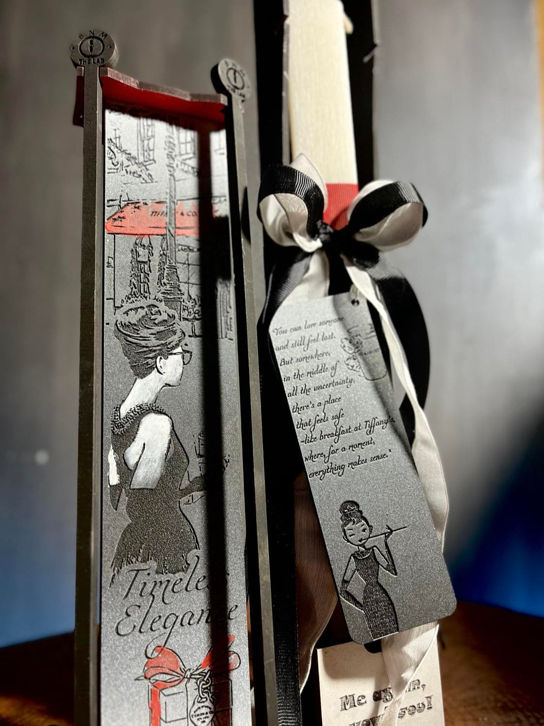 Πασχαλινή Λαμπάδα "With Love, Audrey" με σελιδοδείκτη ✨🎀