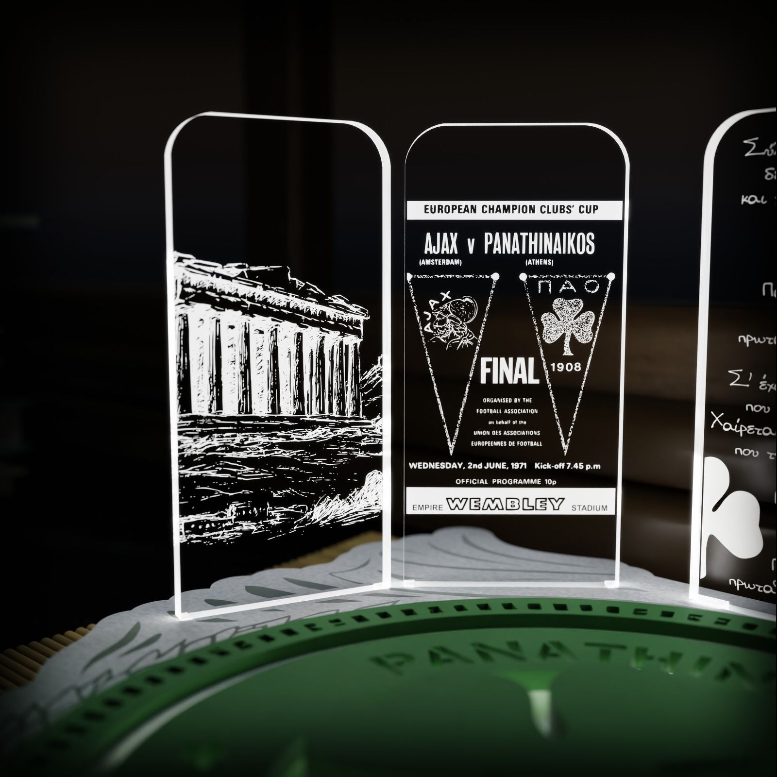 Επιτραπέζιο Φωτιστικό "BIG MOMENTS HISTORY ΤΡΙΦΥΛΛΙ 1908"