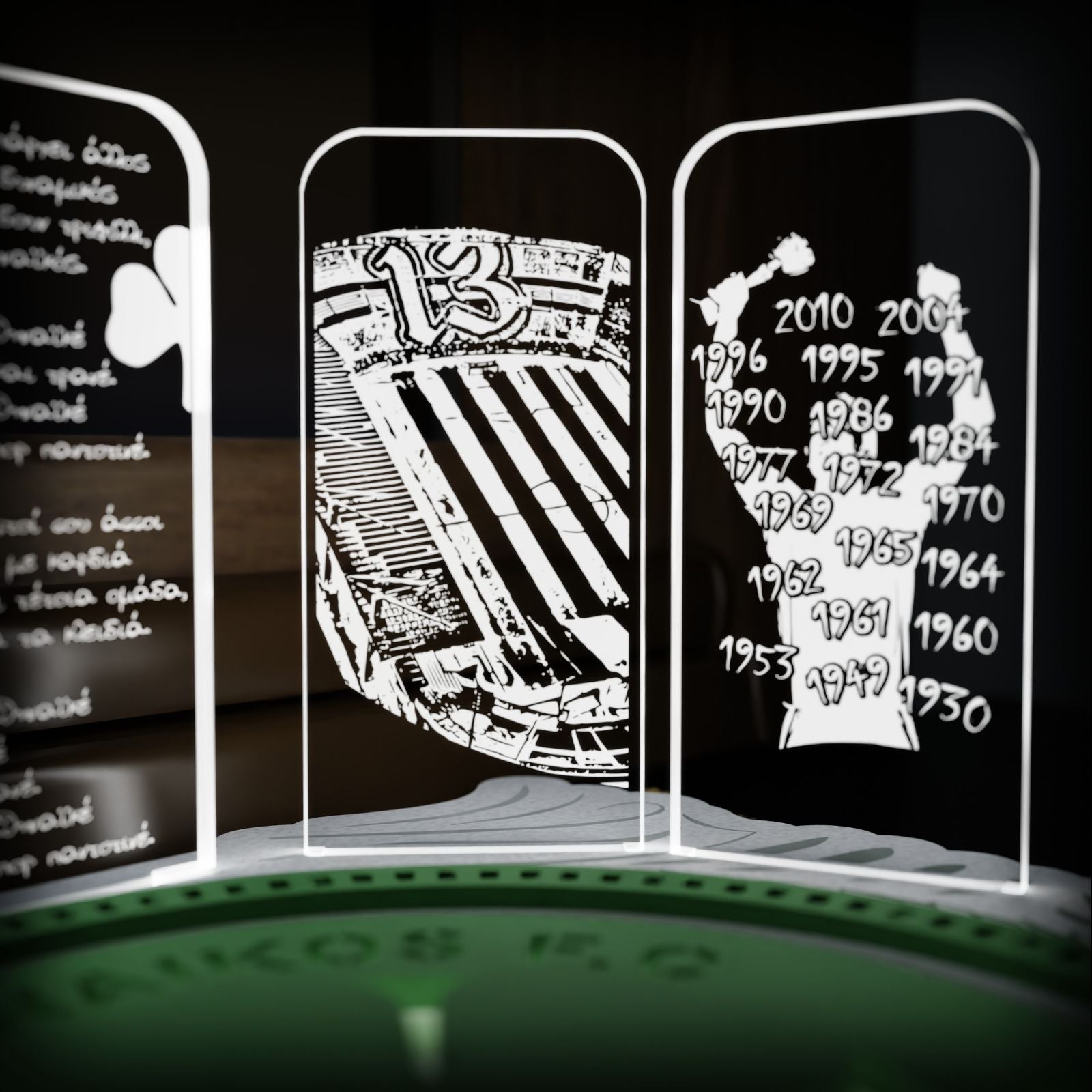 Επιτραπέζιο Φωτιστικό "BIG MOMENTS HISTORY ΤΡΙΦΥΛΛΙ 1908"