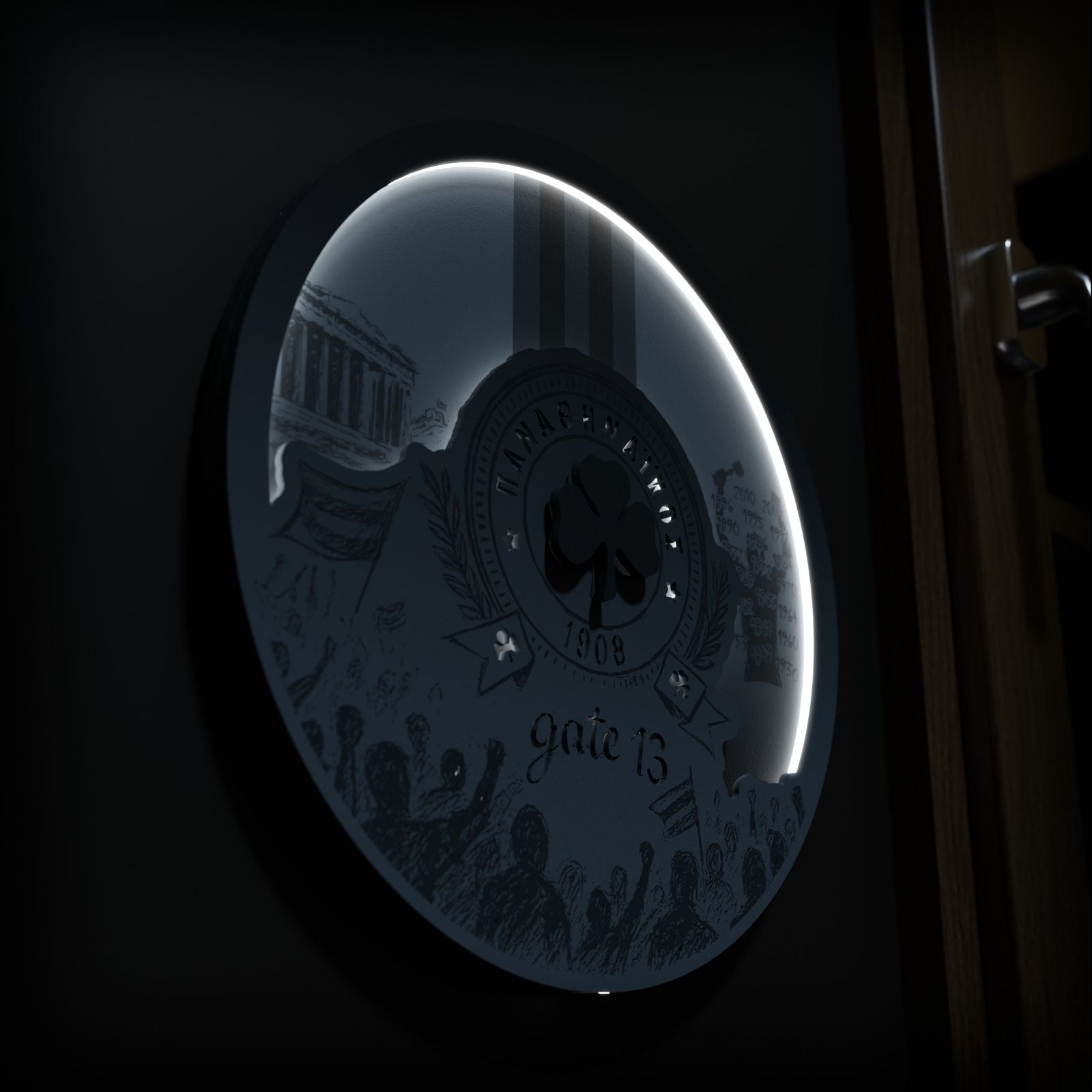 Επιτοίχιο Φωτιστικό "Τριφύλλι 1908" (32cm)