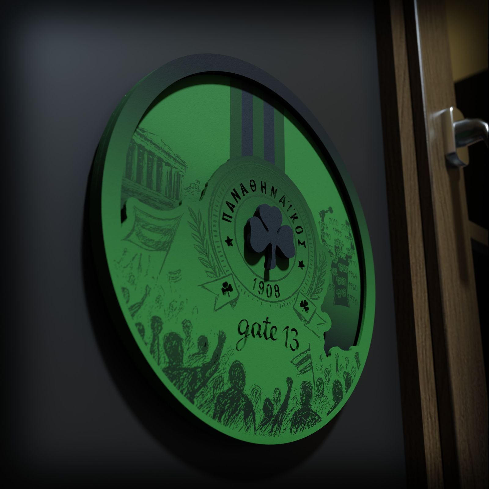 Επιτοίχιο Φωτιστικό "Τριφύλλι 1908" (32cm)