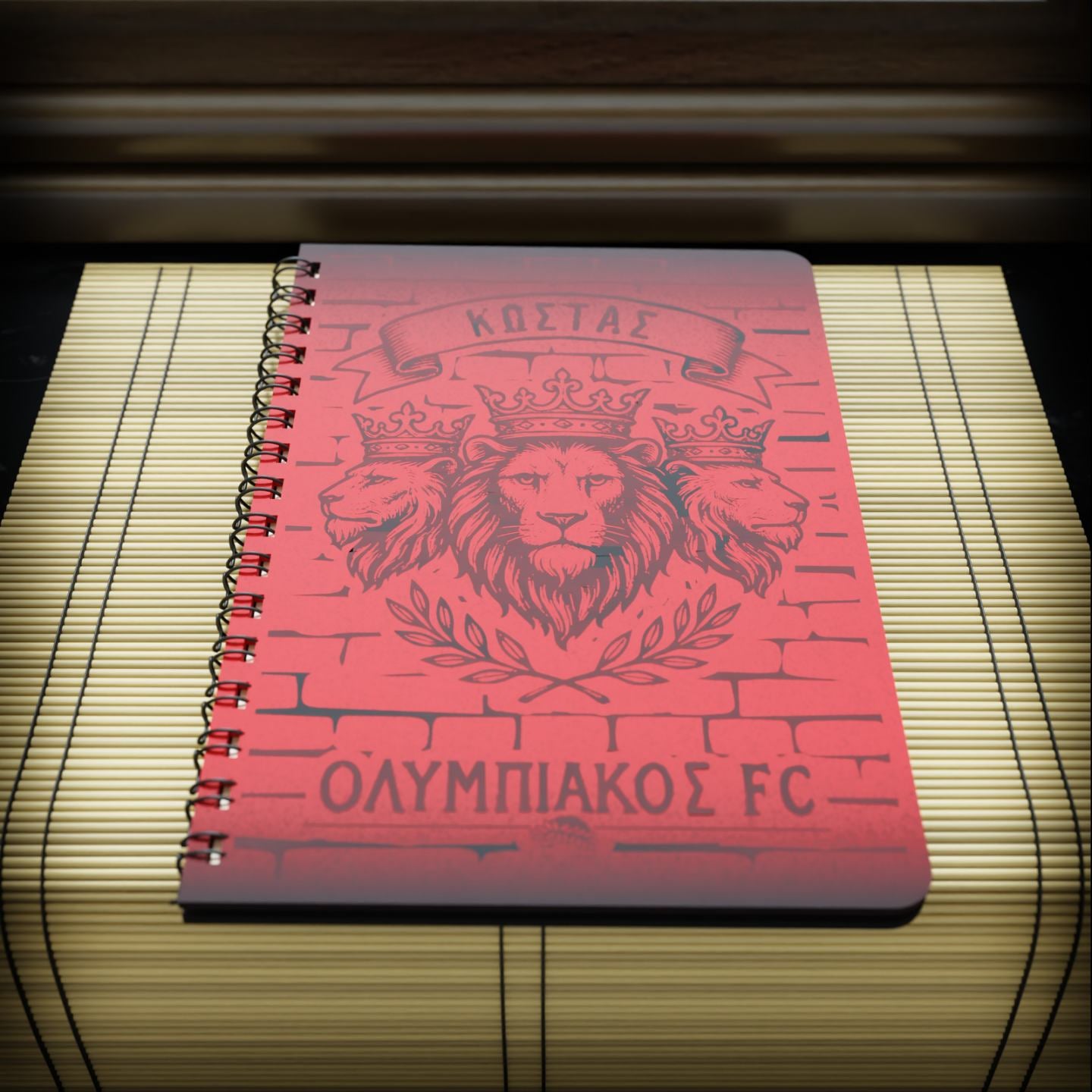 Ξύλινο Σημειωματάριο "Θρύλος Κυπελλούχος" με Όνομα