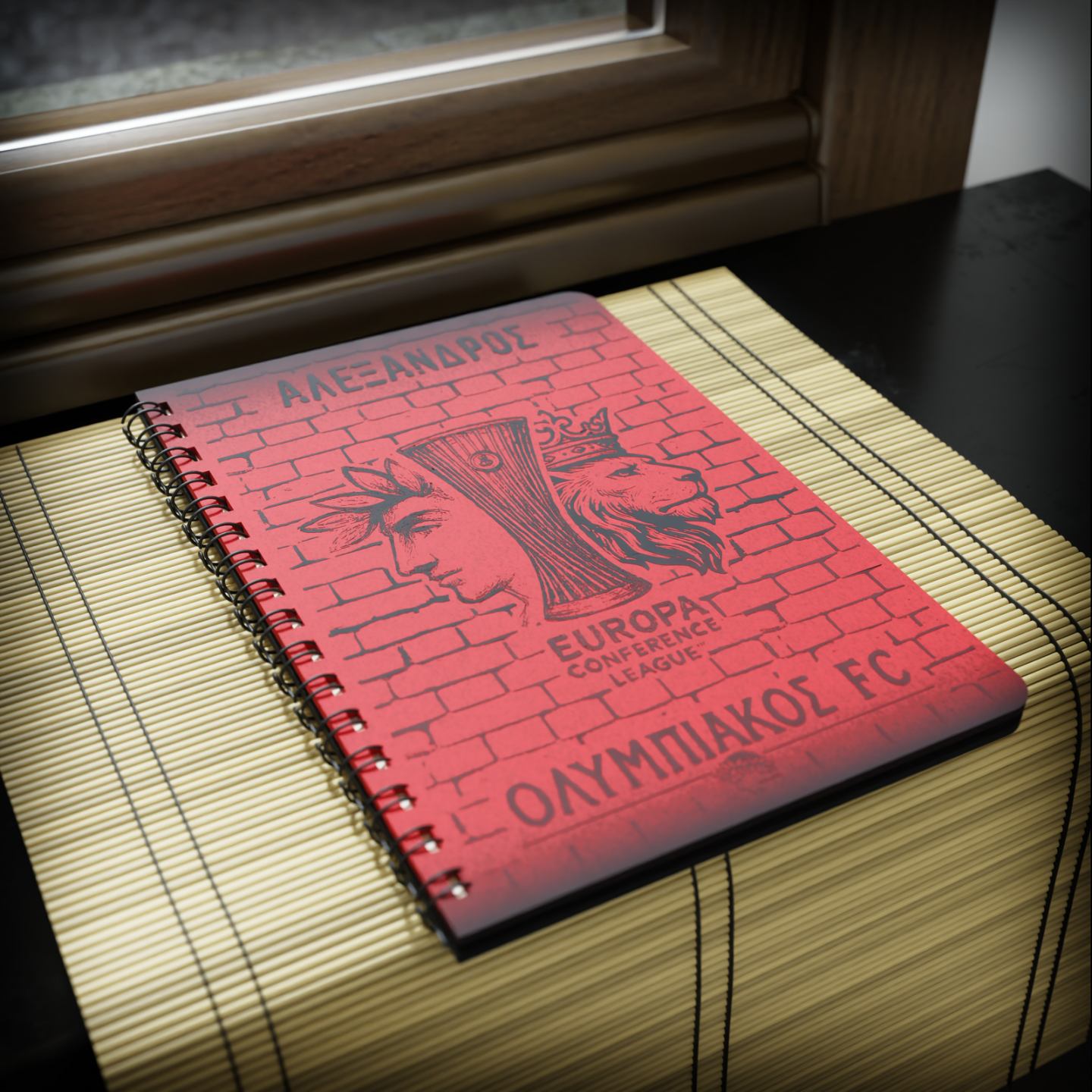 Ξύλινο Σημειωματάριο"Europa Conference Cup" με Όνομα