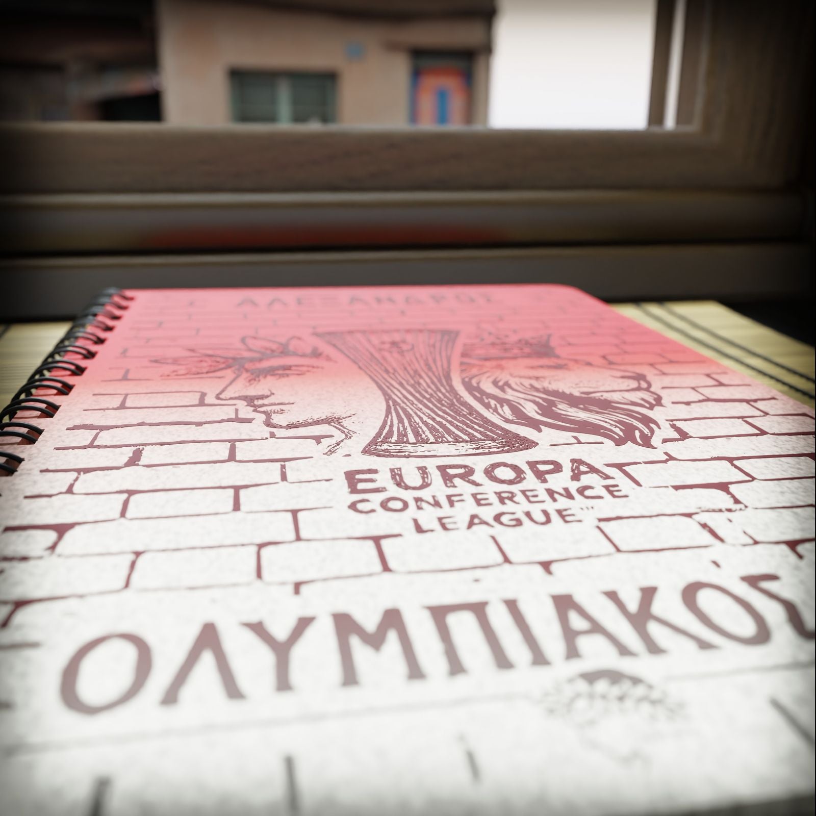 Ξύλινο Σημειωματάριο"Europa Conference Cup" με Όνομα