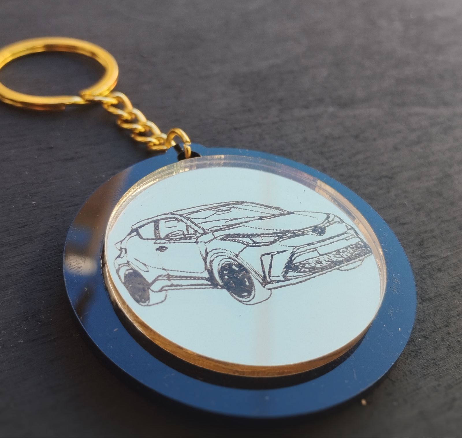 Μπρελόκ "Car"| Plexiglass μπρελόκ με όνομα και μοντέλο αυτοκινήτου