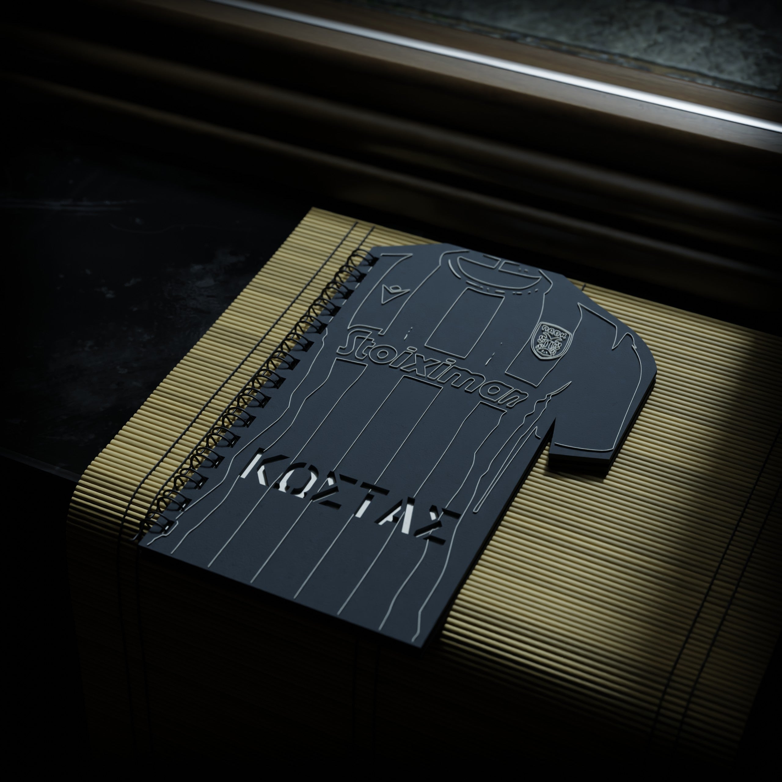 Ξύλινο Τετράδιο-Σημειωματάριο "PAOK OFFICIAL CLASSIC SHIRT"