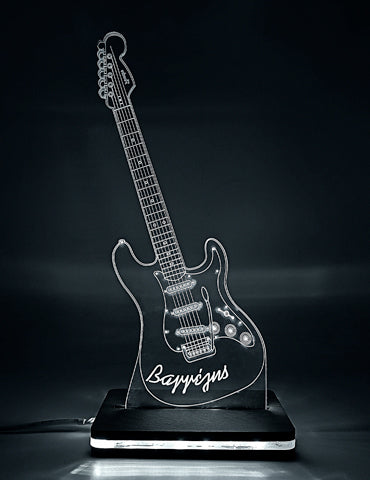 ΠΡΟΣΩΠΟΠΟΙΗΜΕΝΟ 3D LED ΦΩΤΙΣΤΙΚΟ "GUITAR"