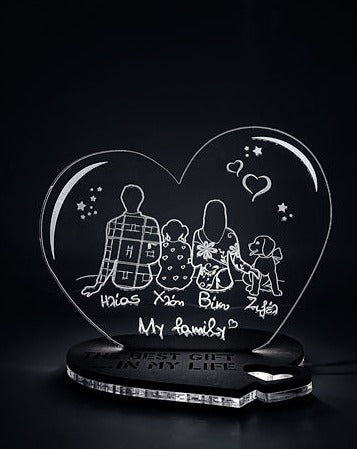 ΠΡΟΣΩΠΟΠΟΙΗΜΕΝΟ 3D LED ΦΩΤΙΣΤΙΚΟ "FAMILY"