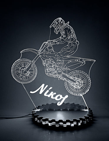 ΦΩΤΙΣΤΙΚΟ 3D LED "MOTOCROSS"