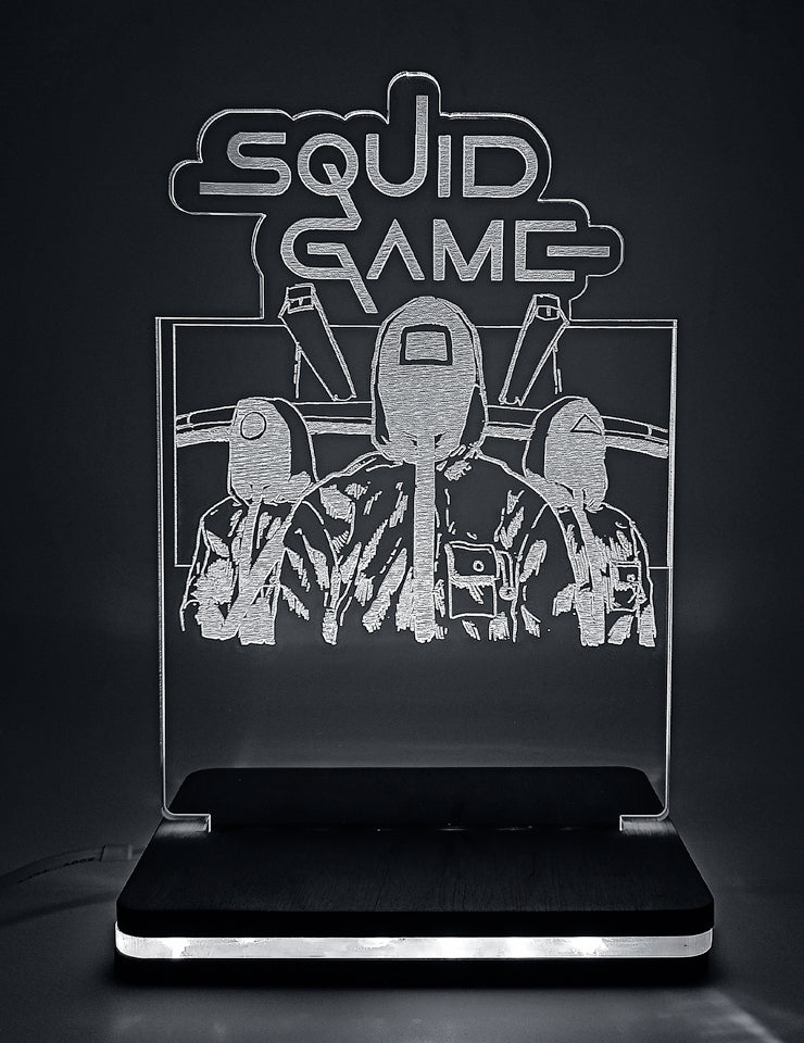 ΠΡΟΣΩΠΟΠΟΙΗΜΕΝΟ 3D LED ΦΩΤΙΣΤΙΚΟ "SQUID GAME"