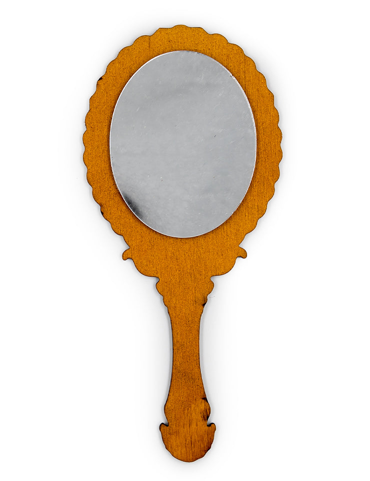 Ξύλινο Προσκλητήριο με Θέμα "Καθρέφτης"