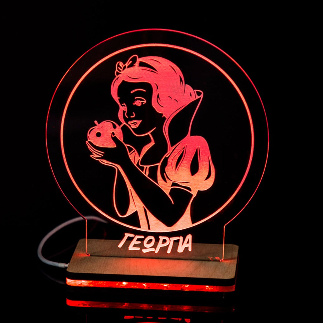 ΠΡΟΣΩΠΟΠΟΙΗΜΕΝΟ 3D LED ΦΩΤΙΣΤΙΚΟ "Χιονάτη"