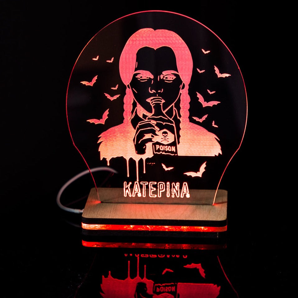 ΠΡΟΣΩΠΟΠΟΙΗΜΕΝΟ 3D LED ΦΩΤΙΣΤΙΚΟ "Wednesday"