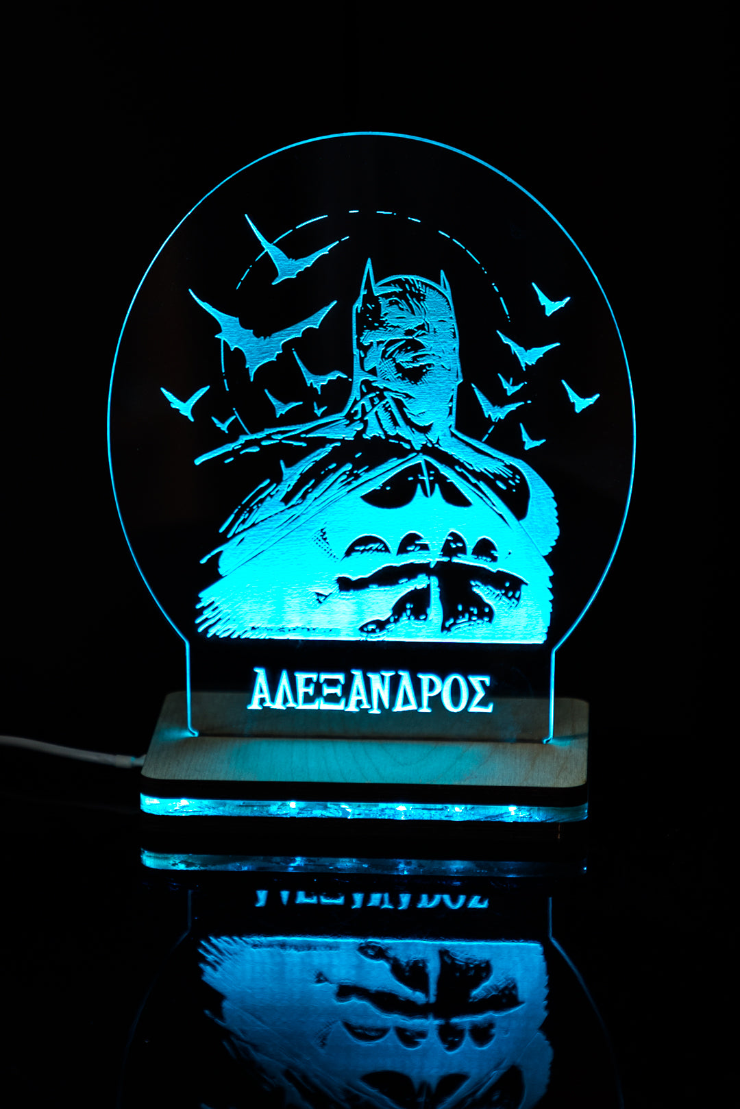 ΠΡΟΣΩΠΟΠΟΙΗΜΕΝΟ 3D LED ΦΩΤΙΣΤΙΚΟ "Μπάτμαν"