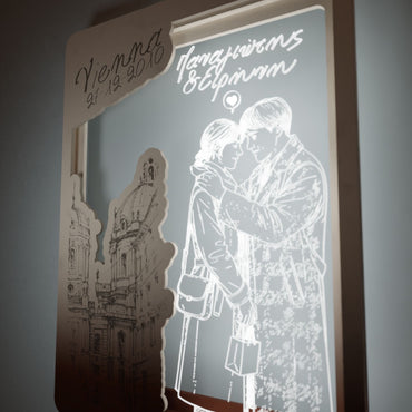 Επιτοίχιο Προσωποποιημένο Κάδρο "Lovers in Vienna"