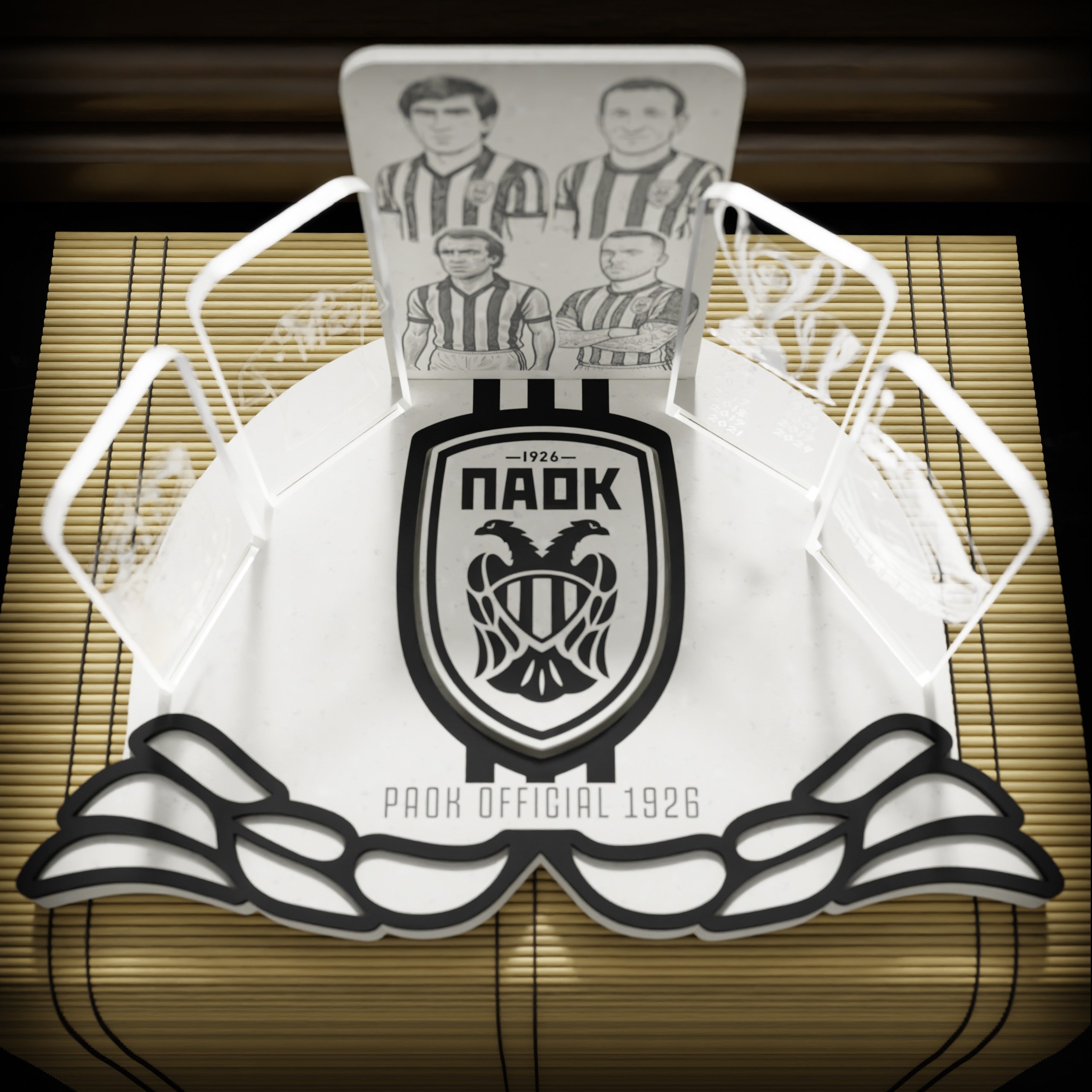 "Paok Moments"|Επιτραπέζιο Φωτιστικό με στιγμές σταθμούς και ιστορικά σύμβολα