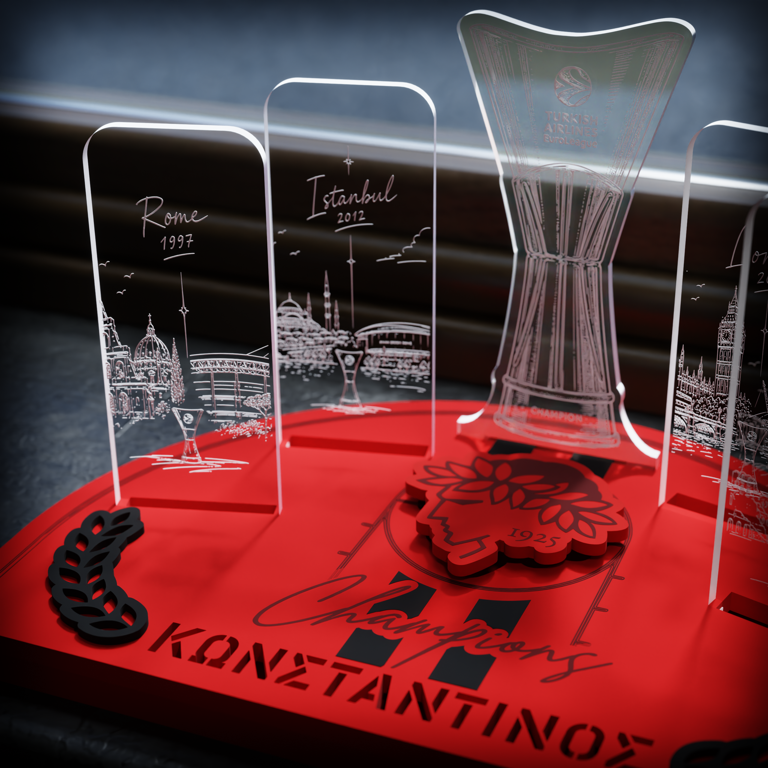 Επιτραπέζιο Φωτιστικό Champions "Olympiacos" Basketball