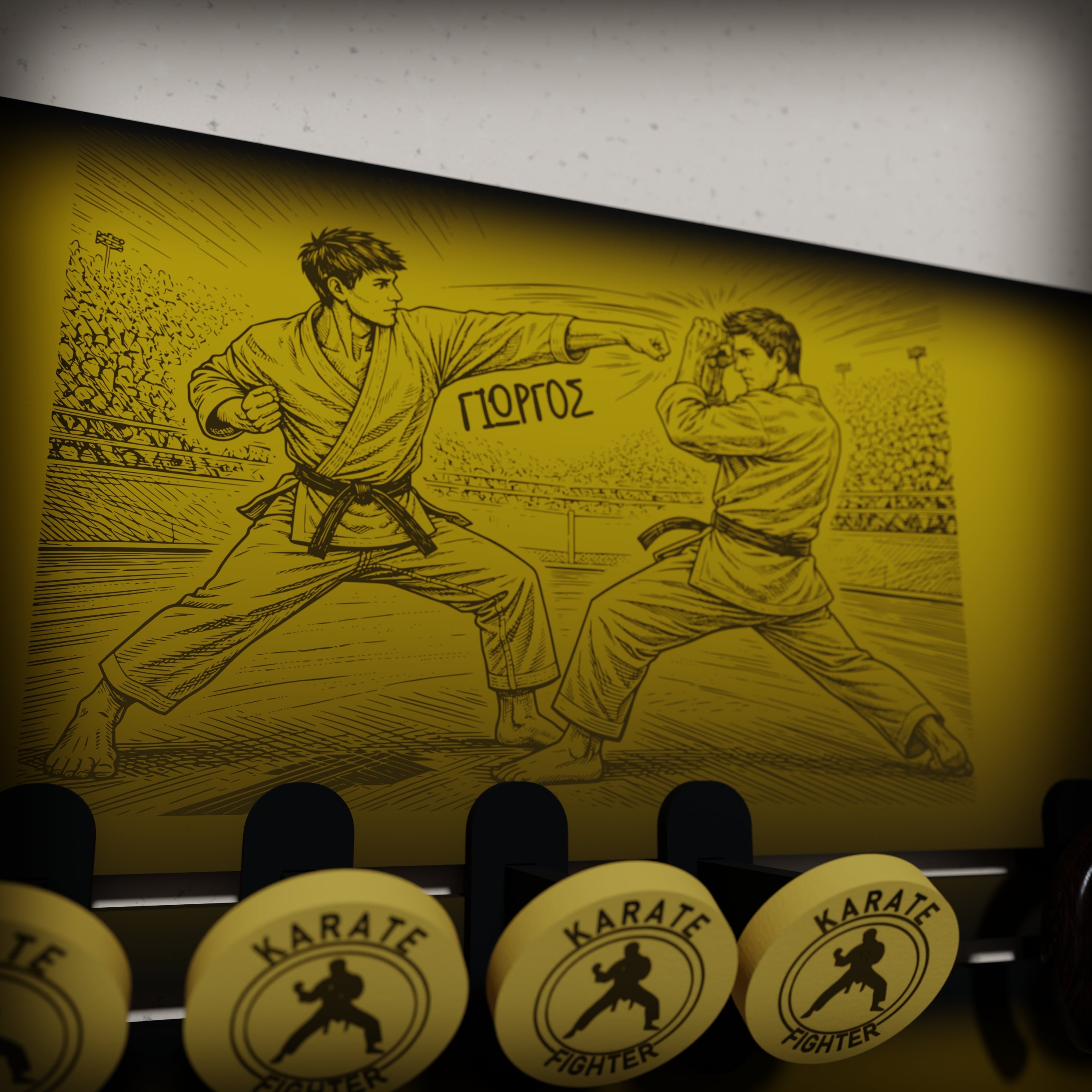 Kρεμάστρα Τοίχου ''Karate'' με Όνομα (36*20,5)