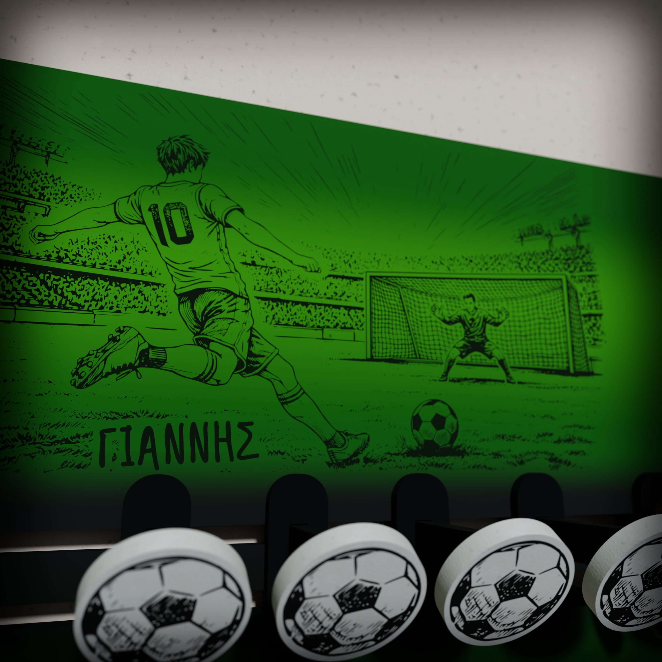 Κρεμάστρα Τοίχου "Football" με Όνομα (36*20,5)
