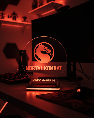 Προσωποποιημένο 3D Led Φωτιστικό "MORTAL KOMBAT"
