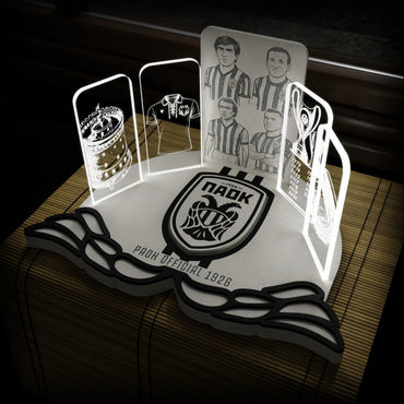 "Paok Moments"|Επιτραπέζιο Φωτιστικό με στιγμές σταθμούς και ιστορικά σύμβολα