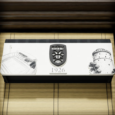 "Paok 3D LOGO"| Ξύλινη Κασετίνα με λογότυπο σε τρισδιάστατη αισθητική