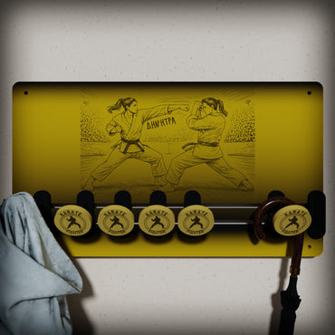 Kρεμάστρα Τοίχου ''Karate'' με Όνομα (36*20,5)