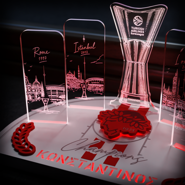 Επιτραπέζιο Φωτιστικό Champions "Olympiacos" Basketball