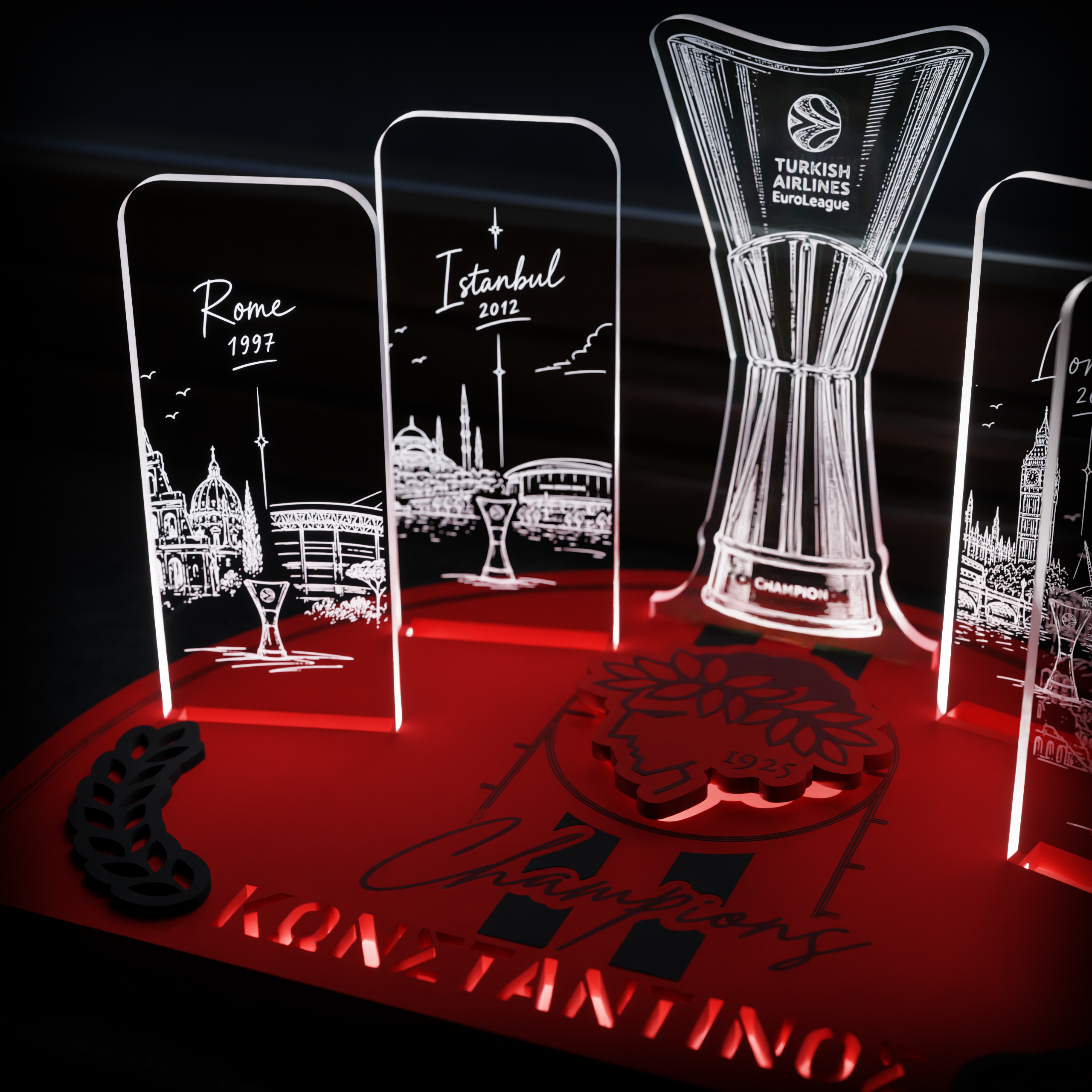 Επιτραπέζιο Φωτιστικό Champions "Olympiacos" Basketball
