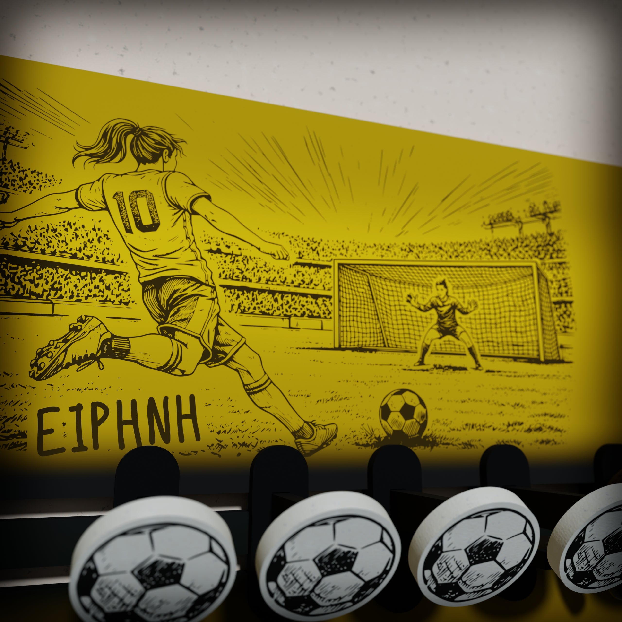 Κρεμάστρα Τοίχου "Football" με Όνομα (36*20,5)