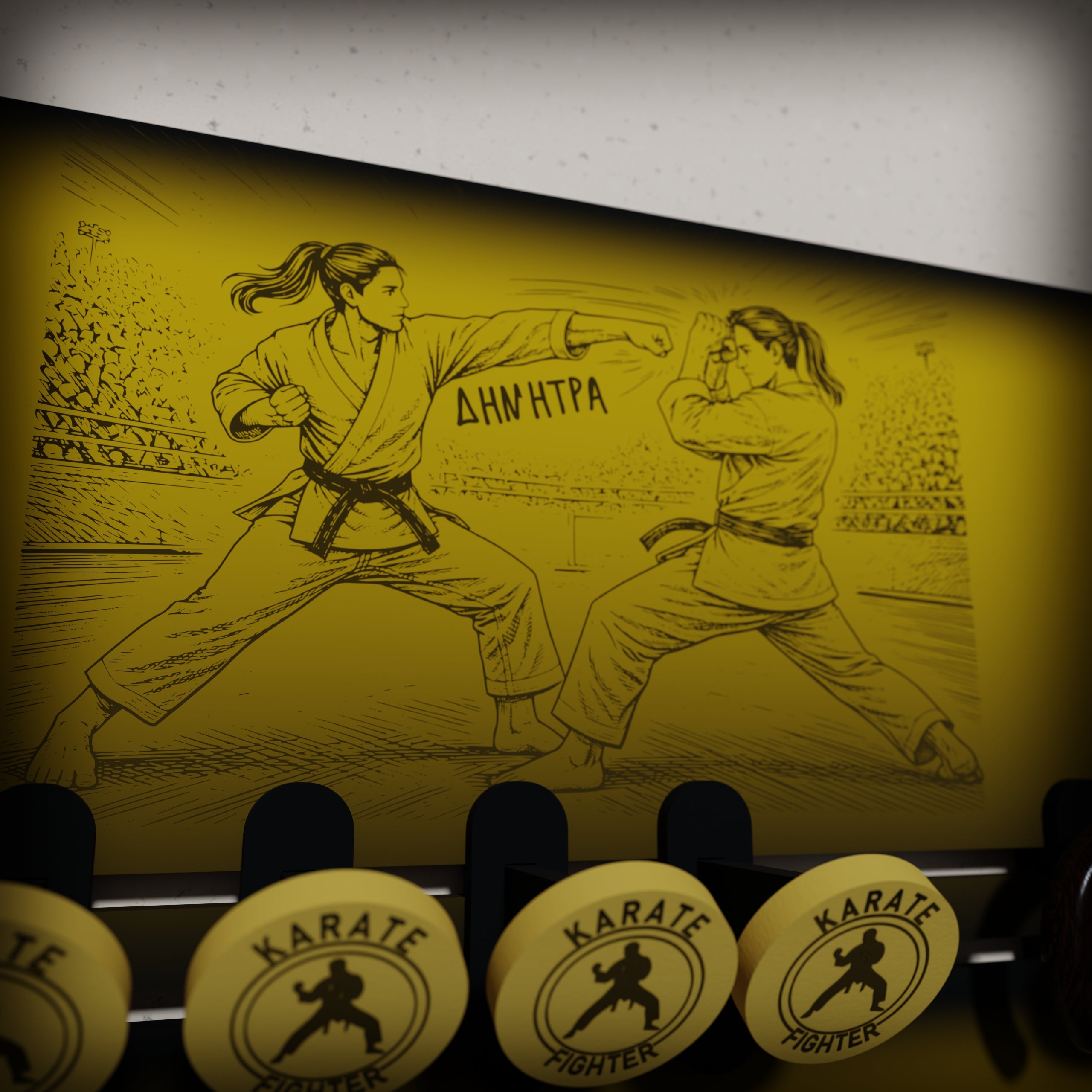 Kρεμάστρα Τοίχου ''Karate'' με Όνομα (36*20,5)