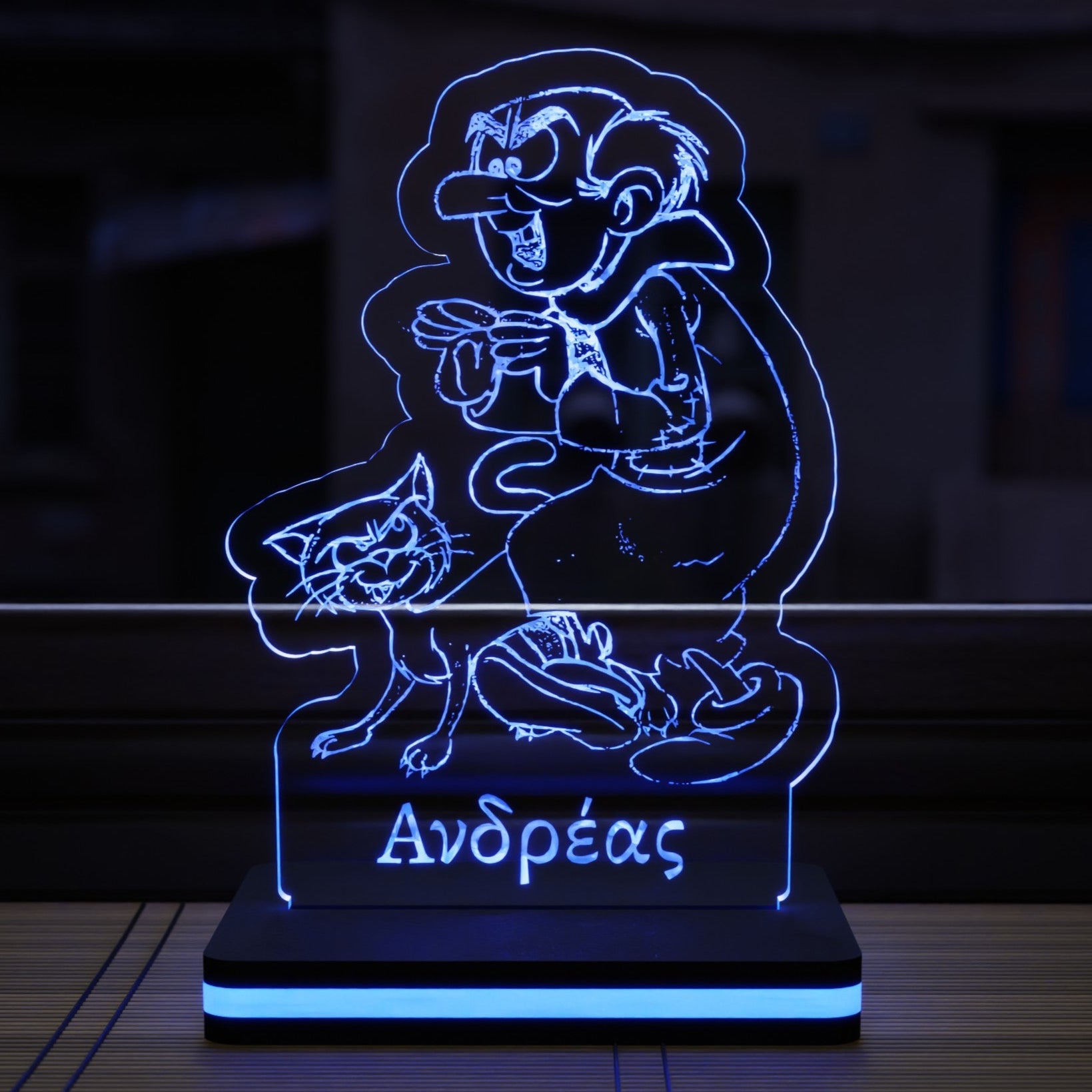ΠΡΟΣΩΠΟΠΟΙΗΜΕΝΟ 3D LED ΦΩΤΙΣΤΙΚΟ 