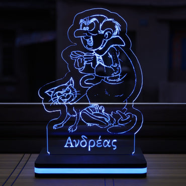 ΠΡΟΣΩΠΟΠΟΙΗΜΕΝΟ 3D LED ΦΩΤΙΣΤΙΚΟ "Δρακουμέλ"