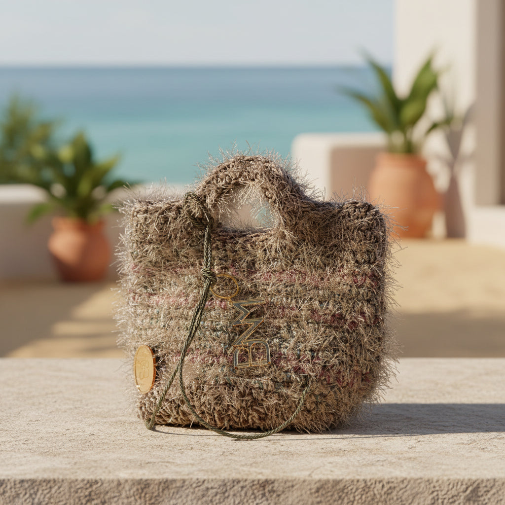 PASTEL BLOOM| Handmade Personalized Statement Bag (δυνατότητα προσωποποίησης)