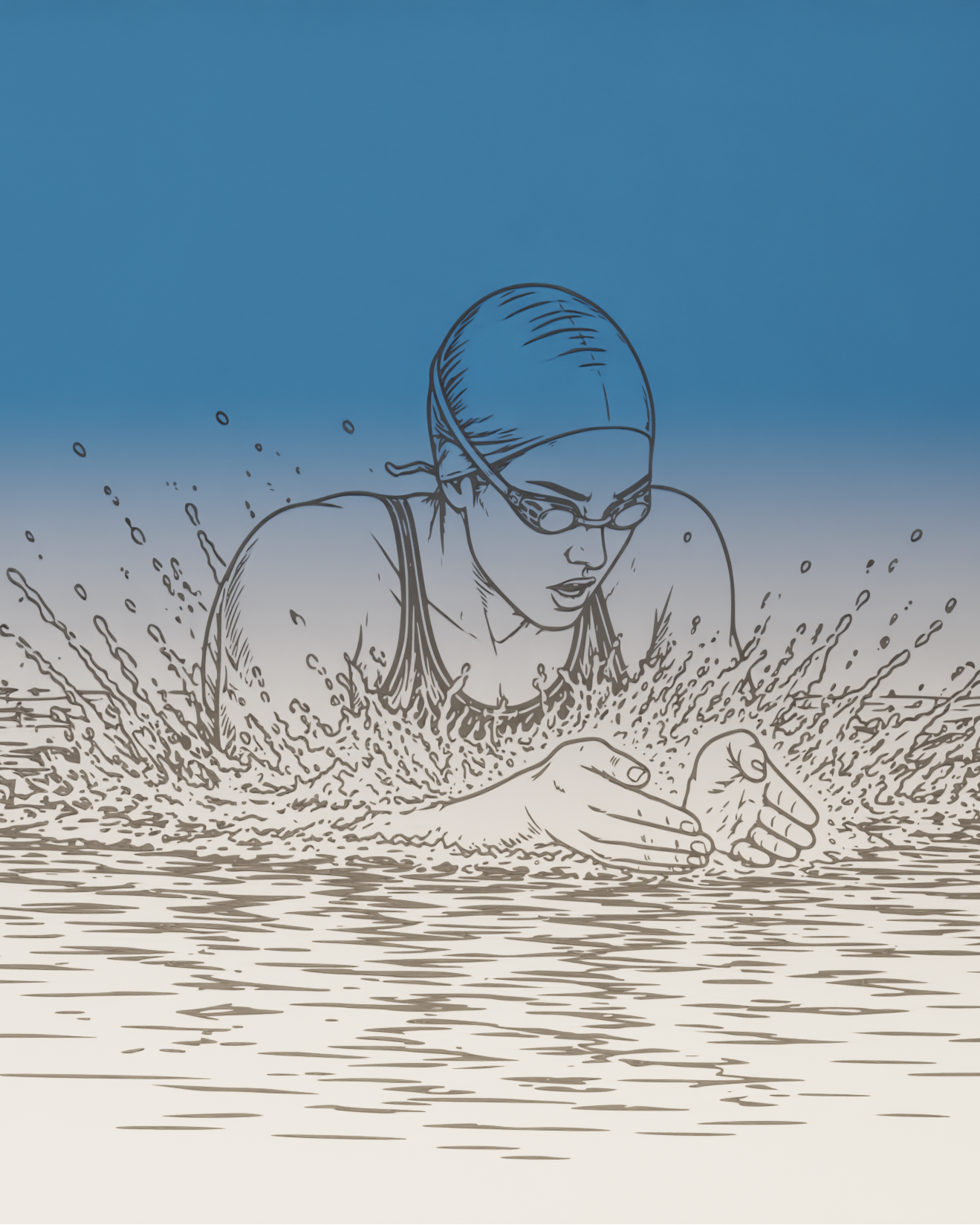 Βάση Tablet/Smartphone  "Swimmer" με Όνομα & Δυνατότητα προσθήκης σήματος/σύλλογου