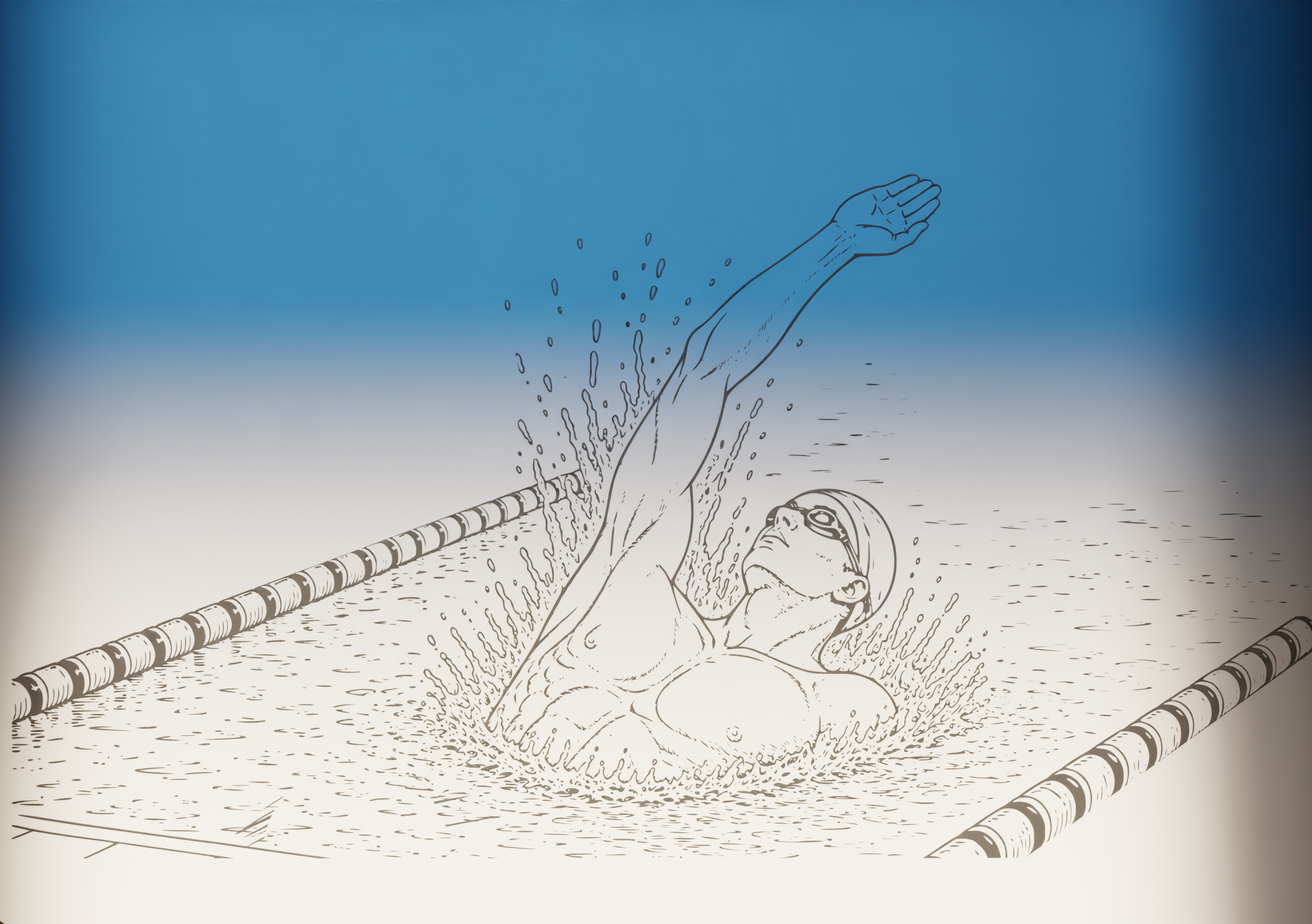 Stand Κρεμάστρα Μεταλλίων  "Swimmer"  με Όνομα και Σήμα Συλλόγου (49cm*16cm)