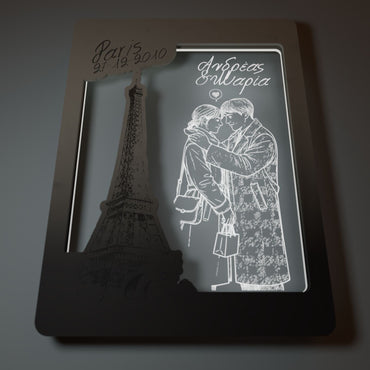 Επιτοίχιο Προσωποποιημένο Κάδρο "Lovers in Paris"