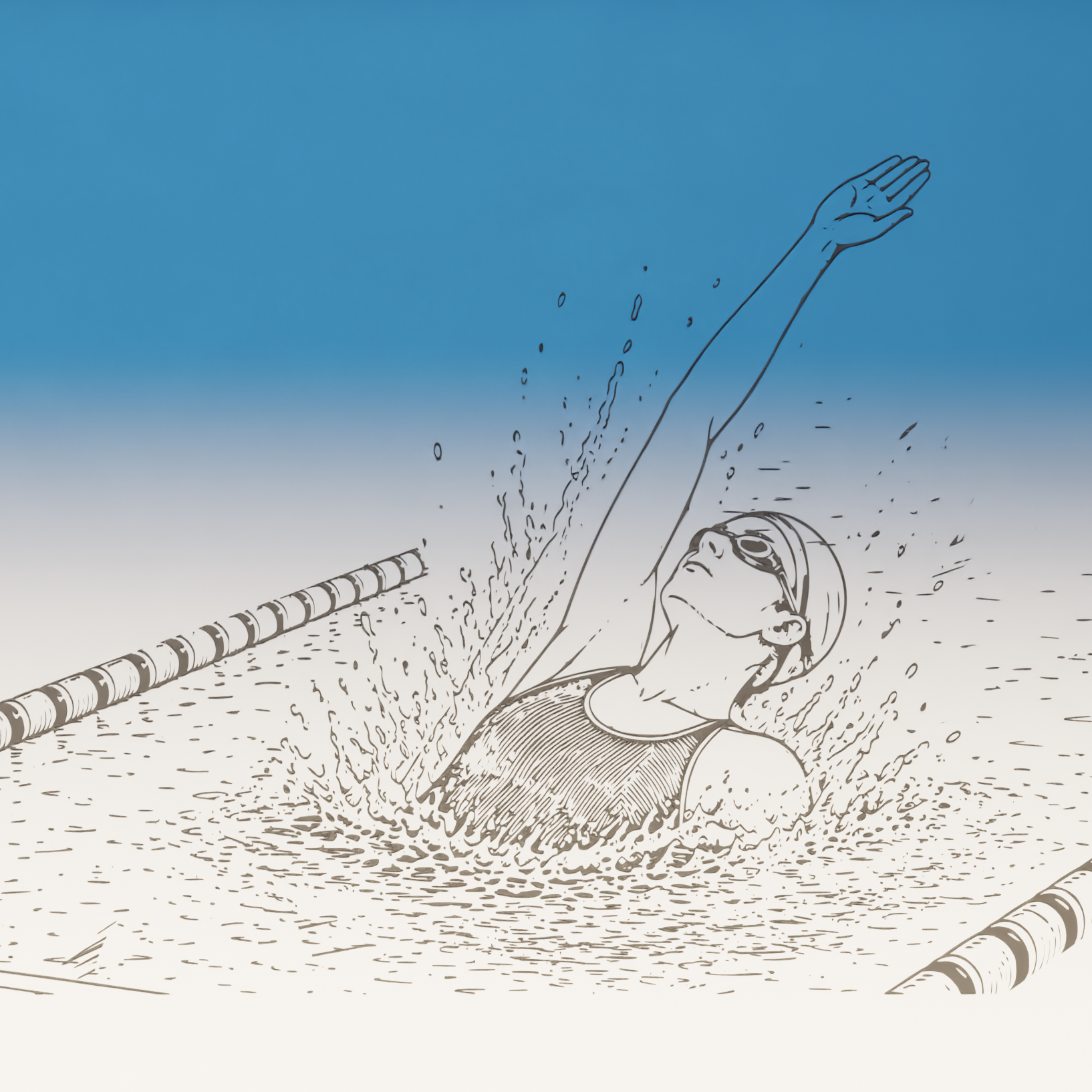 Ξύλινη Κασετίνα "Swimmer" με Όνομα & Δυνατότητα προσθήκης σήματος/συλλόγου (26 * 12cm)