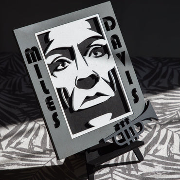 Ξύλινο Καδράκι 3D "Miles Davis"