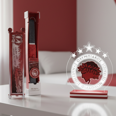 ΣΕΤ | Πασχαλινή Λαμπάδα "Ολυμπιακός, Γήπεδο Καραϊσκάκη" & Επιτραπέζιο Φωτιστικό "Thrilos Legend 5 Stars"
