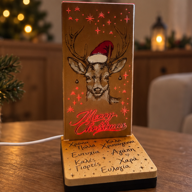 Mini Led "Christmas Deer" (14.5cm * 7cm)